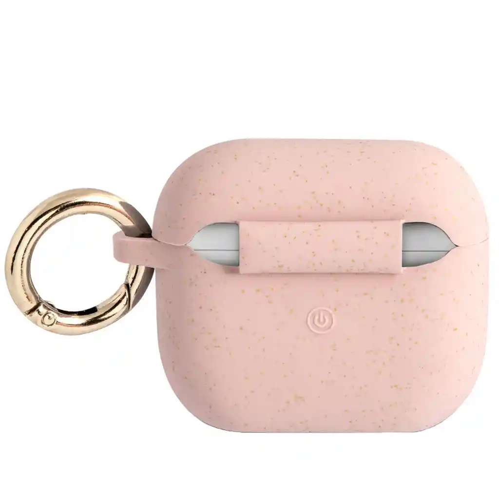 Estuche Protector Para Airpods 3 Marca Guess Antichok Silicon Rosado