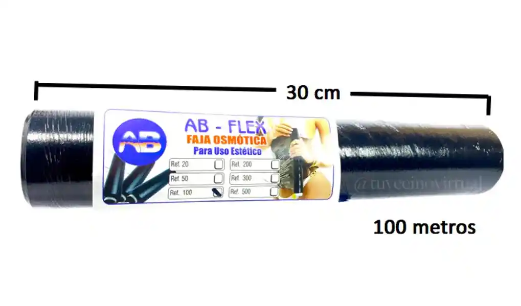 Vinipel Plástico Osmótico Yodado Reductor Adelgazante 100mtr