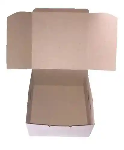 Caja Blanca Para Torta X 1lb 37x37x37x12