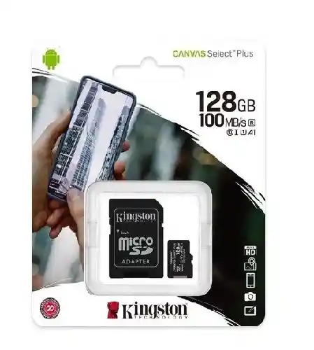 Kingston Tarjeta De Memoria Adaptador Sd 128Gb