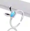 Anillo Ajustable Para Mujer Conejo Fabricado En Plata 925