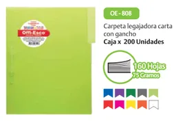 Carpeta Legajar Carta Con Gancho Oe 808