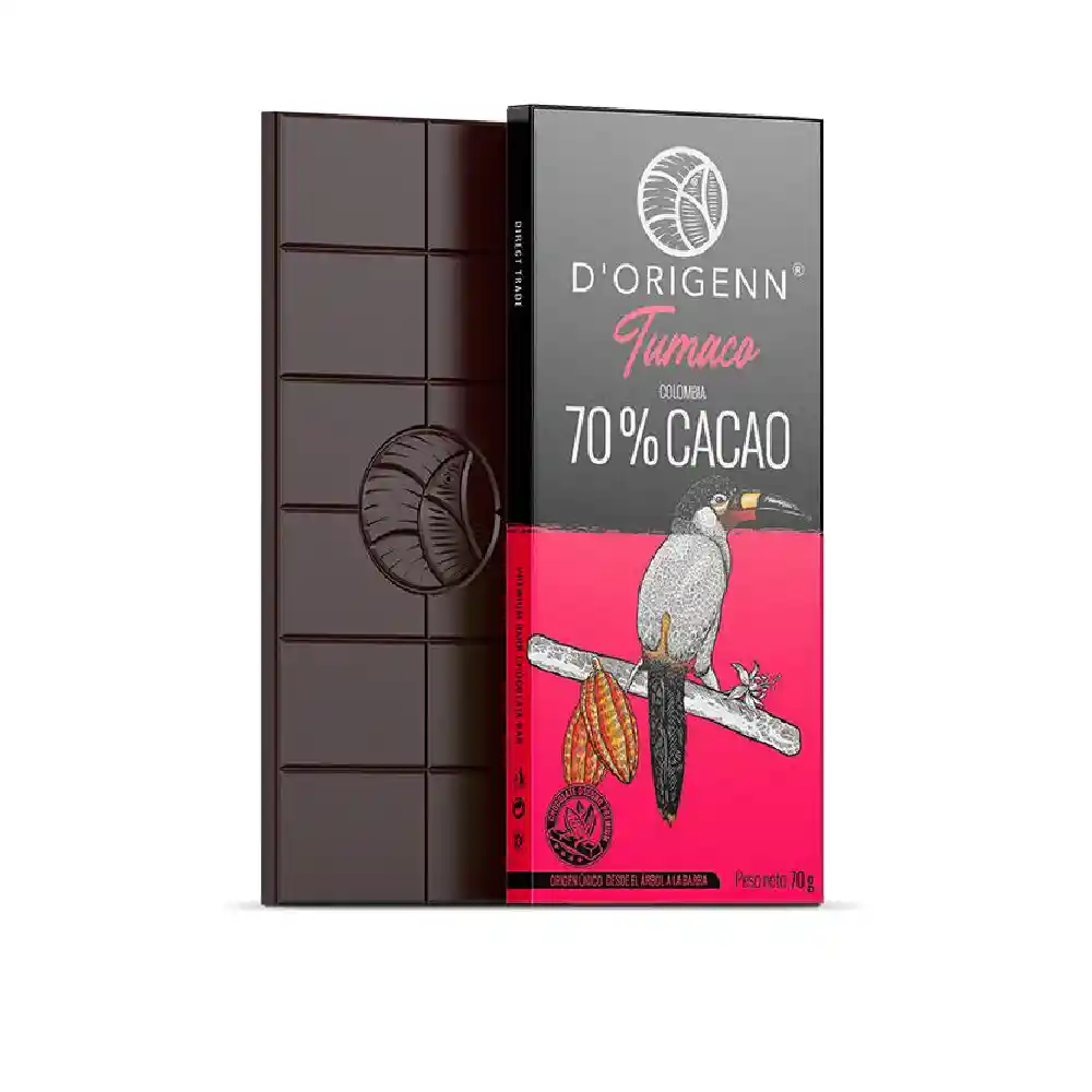 Dorigenn Barra De Chocolatetumaco 70% Cacao