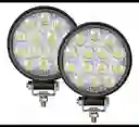 2 Exploradoras 14led Redondas 14000lumens