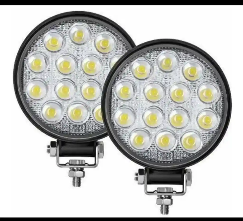 2 Exploradoras 14led Redondas 14000lumens