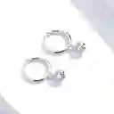 Aretes Aros Candongas Alhajas Para Mujer Con Circón En Plata 925