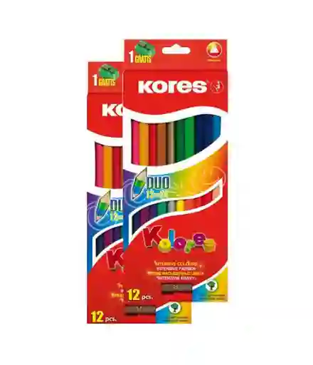 Kores Caja Colores X12 Doble Punta