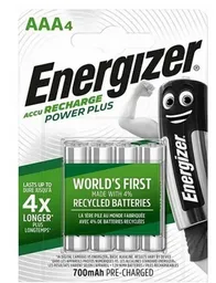 4 Pilas Baterías Recargables Energizer Aaa 700 Mah