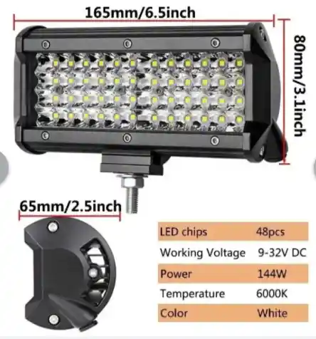 Exploradora 48 Led Fija Y Strober