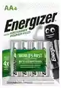 Energizer 4 Pilas Baterias Recargablesaa 2.000 Mah
