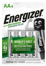 4 Pilas Baterías Recargables Energizer Aa 2.000 Mah