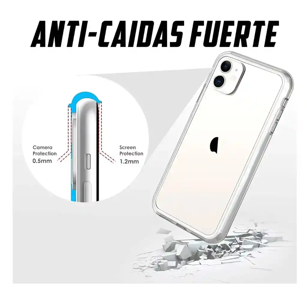 Estuche Para Celular Apple Iphone 13 Antichoque Clearview