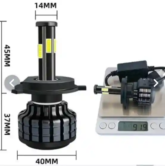 Bombillo Led 6 Caras H4 55watts