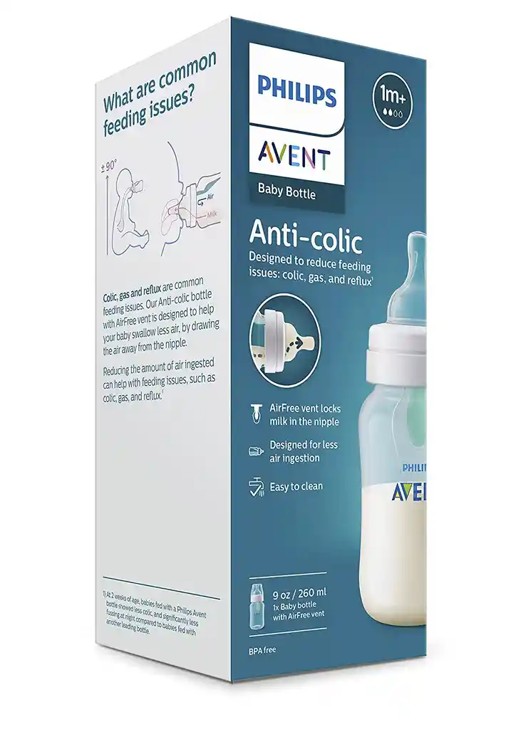 Avent Tetero Biberon Airfree Anti Colico Nuevo Sistema 9 Oz