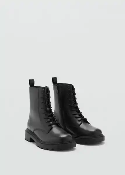Botines Basma Negro Talla 38 Niñas Mango