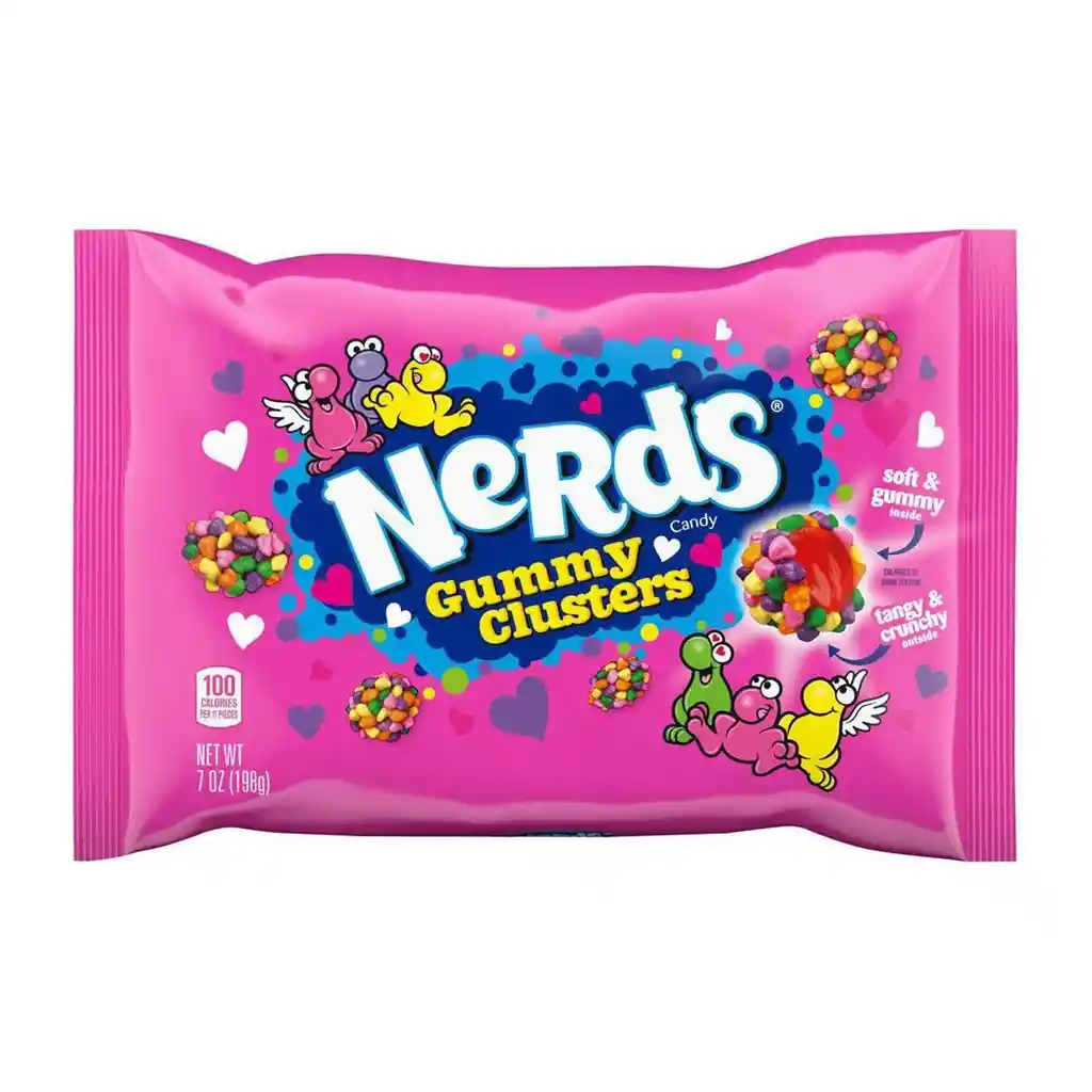 Nerds Dulcesgummy Clusters 7 Oz Edicion San Valentin