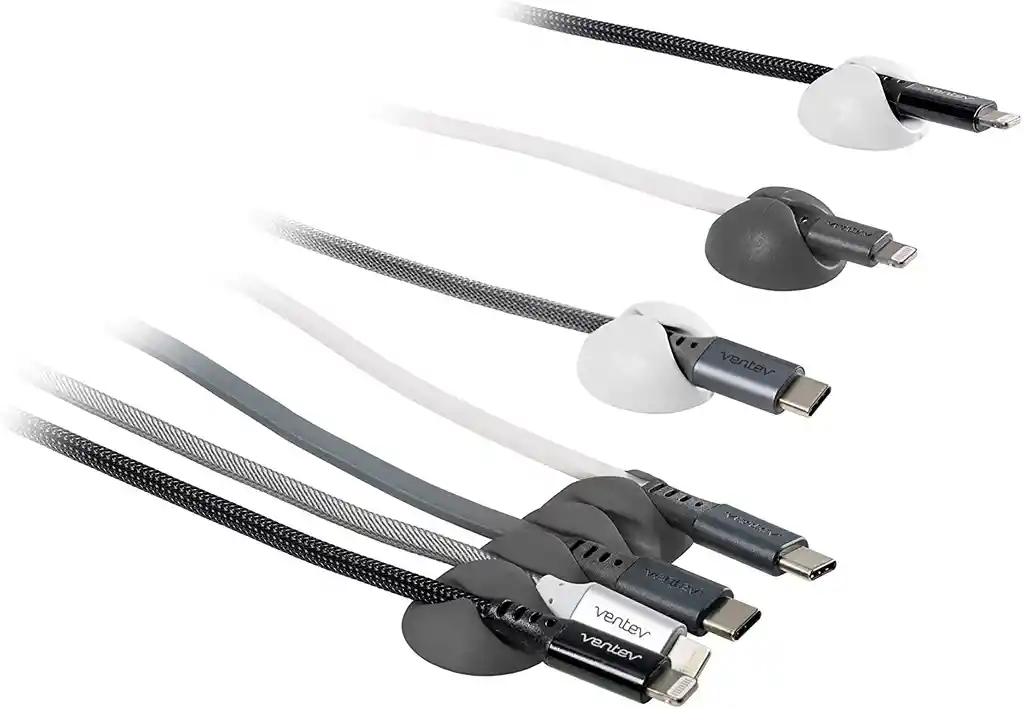 Organizador De Cables Ventev Excelente Con Adhesivo