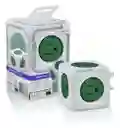 Multitoma Powercube 5 Salidas Verde