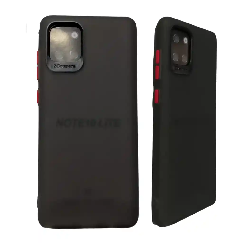 Samsung Funda Estuche Slim Traslucida Negro Compatible Note 10 Lite