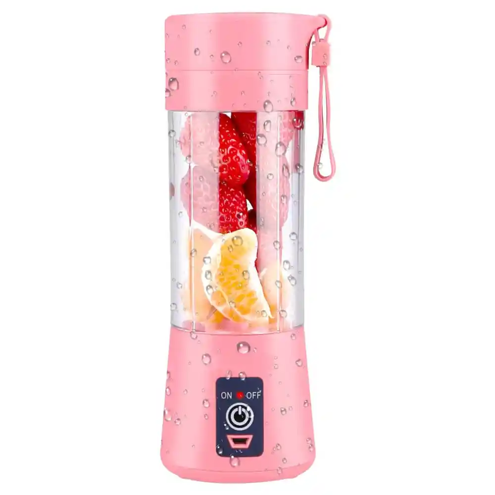 Licuadora Batidora Personal Recargable Juice Blender - Rosa