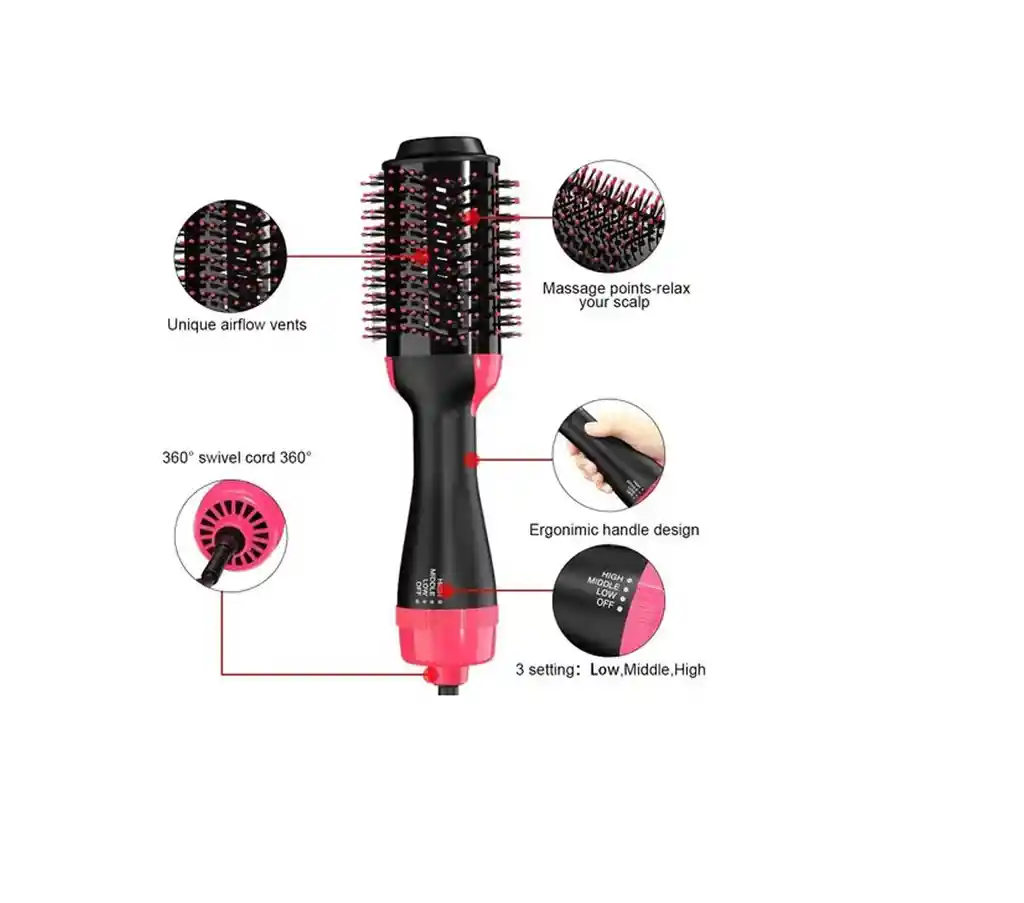 Cepillo Giratorio De Aire Caliente Para Cabello One - Step