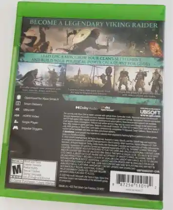 Video Juego: Assassins Creed Valhalla Xbox One Series X Nuevo Fisico