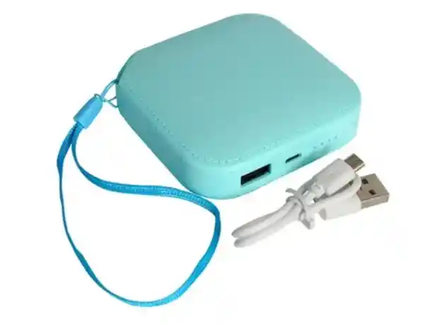 Power Bank Cargador Portatil 10.000mah Cuadrado Verde