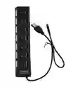 Hub Multipuertos Usb 2.0 - 7 Puertos Con Switch