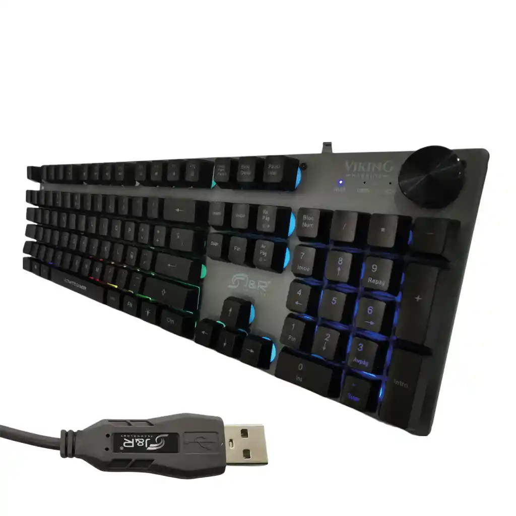 Teclado Gamer Pro Semimecanico Viking Warrior