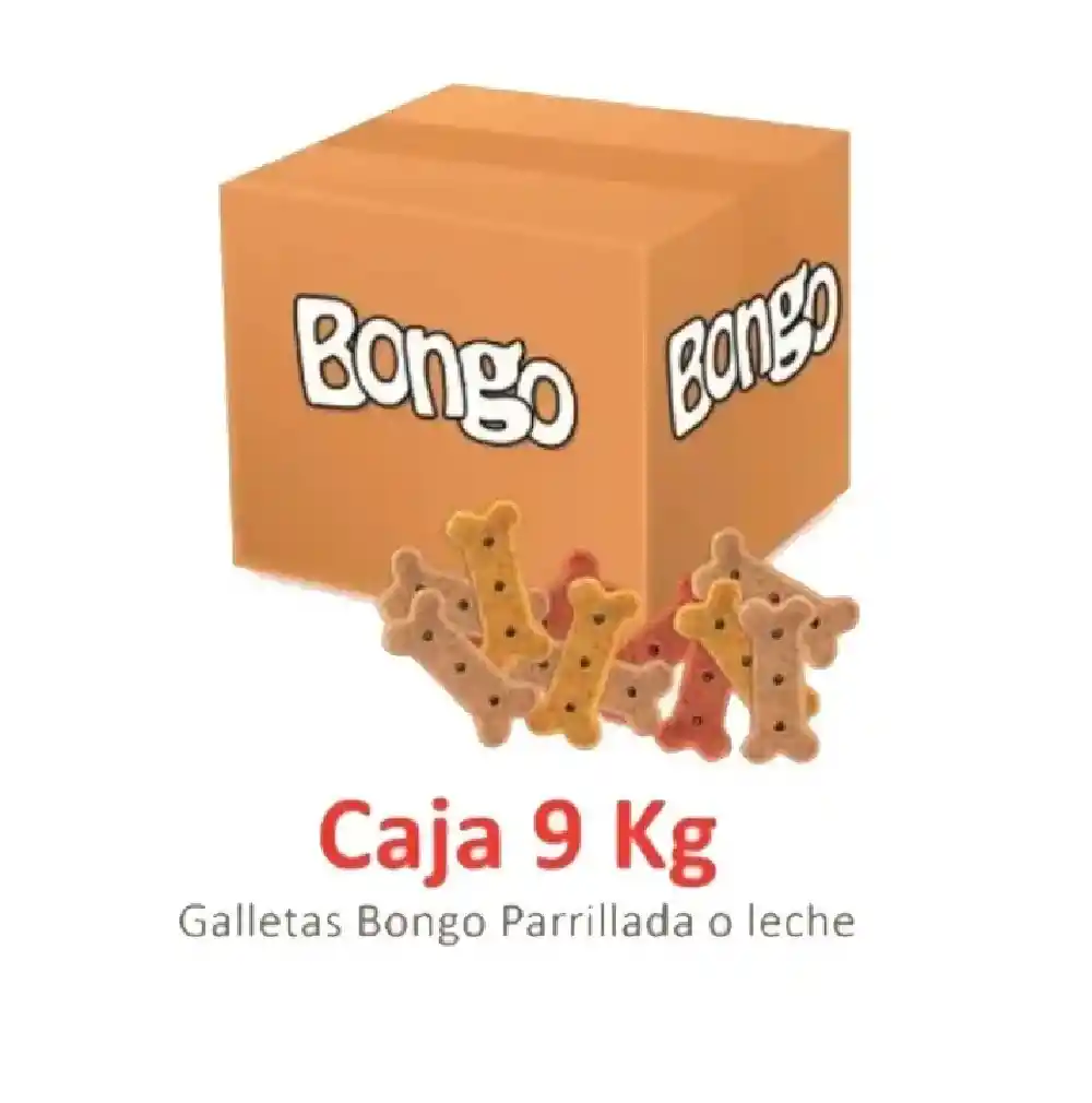 Galletas Para Perros Bongo Leche 9 Kg