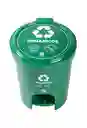 Papelera Caneca Basurera Pedal 6.6l Verde