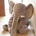 Almohada Abrazadora Elefante Relajante 60 Cm Bebes Niños Gris Divino