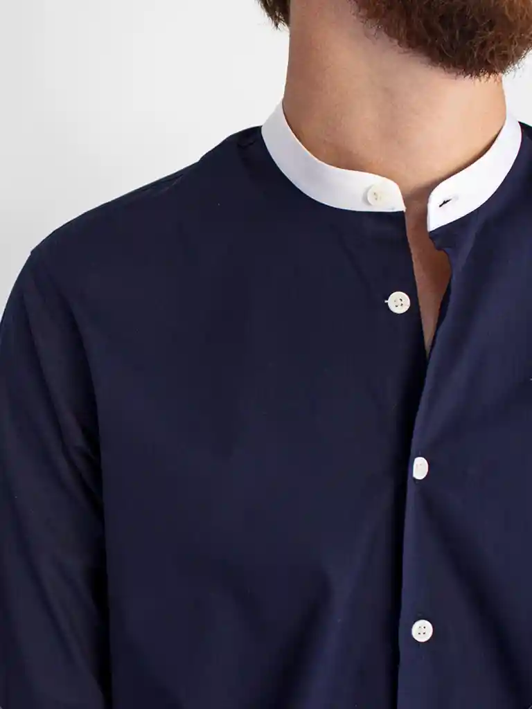 Camisa Azul S 100% Algodón