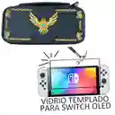 Estuche Nintendo Switch Oled Nuevo Diseño Zelda + Vidrio Templado