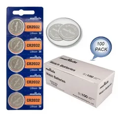 Caja Batería Pila Cr2032 Murata Original Litio 3v, Pack X100
