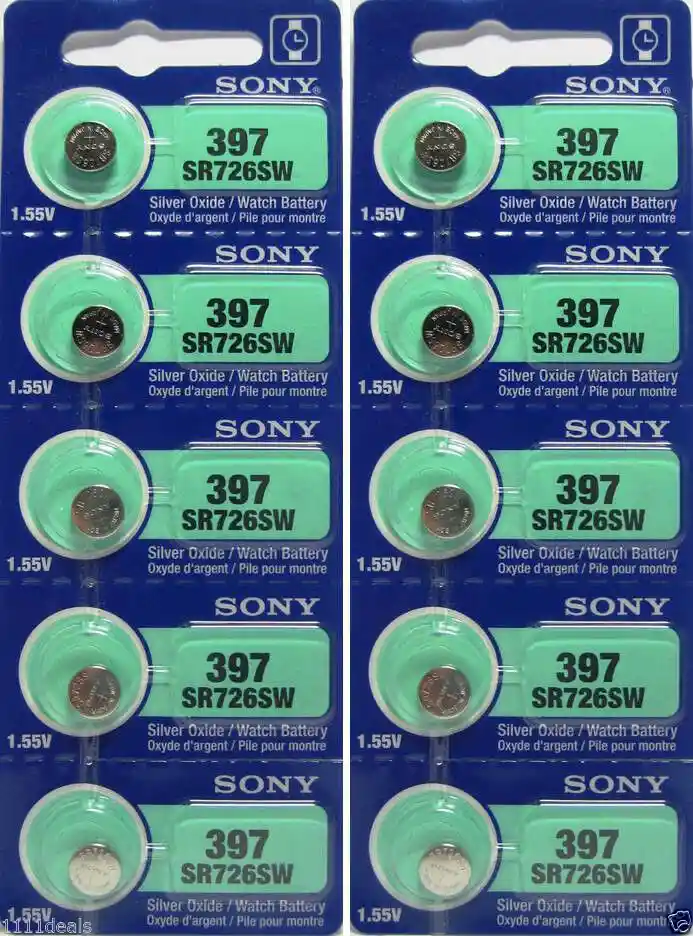 Sony Pila Bateria 397 (Sr726Sw) 1.55V Original Pack X 5