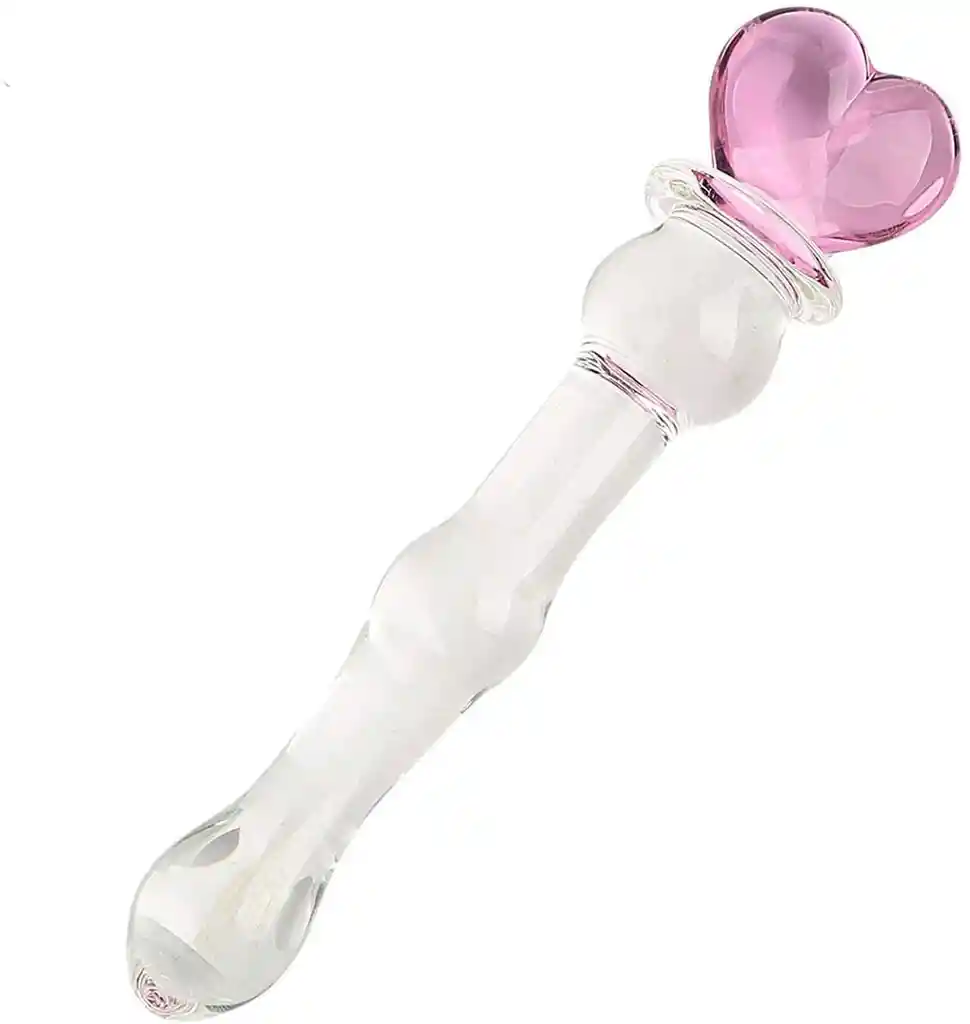 Dildo De Vidrio Corazon Talla S