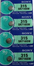Sony Pila Bateria 315 (Sr716Sw) 1.55V Original Pack X 5