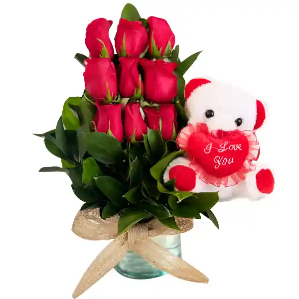 Adir En Rosas Y Peluche