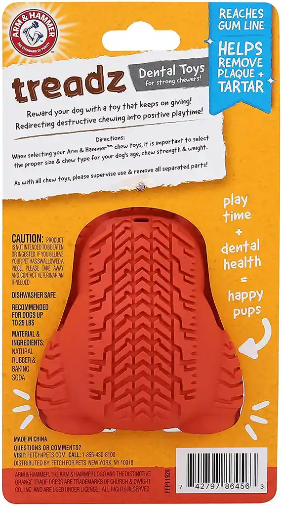 A&h Treadz Gorilla Juguete Dental Perro Tamaño Pequeño