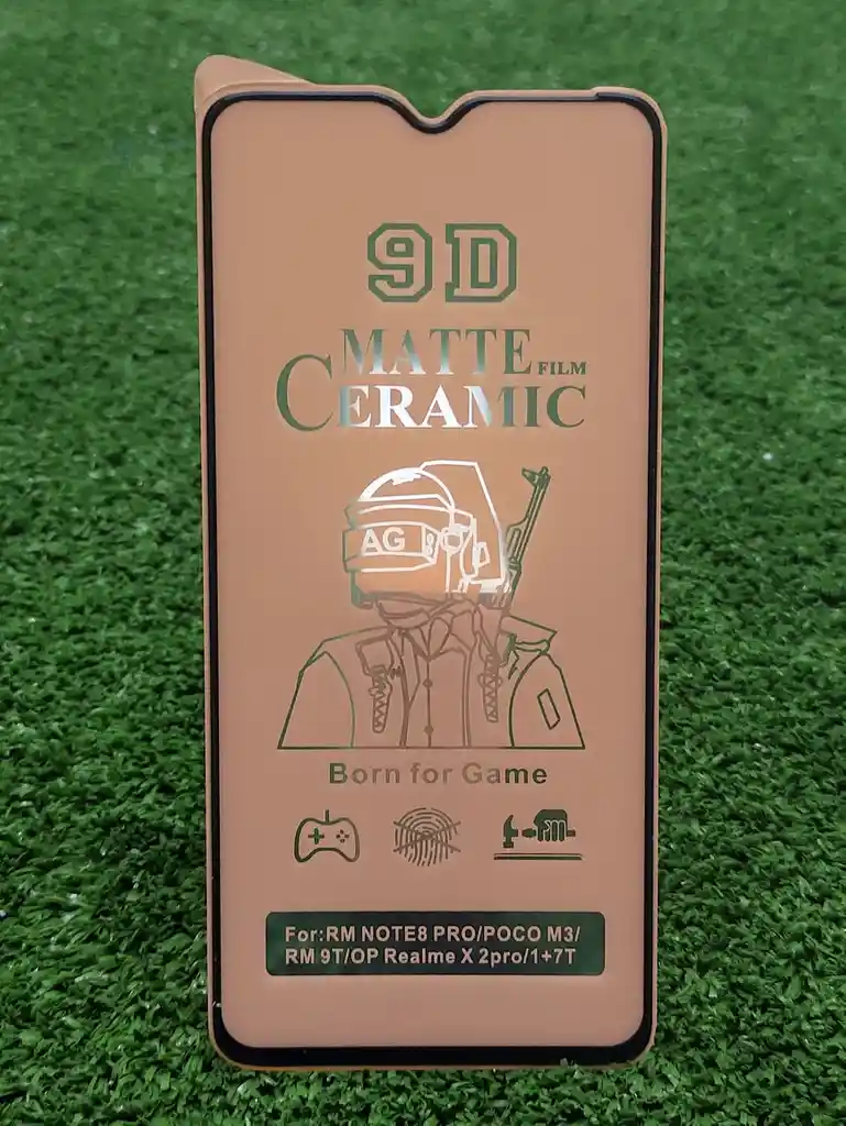 Xiaomi Redmi 9t Vidrio Ceramico Mate | Anti Roto | Anti Choque | Full Pegamento Matte