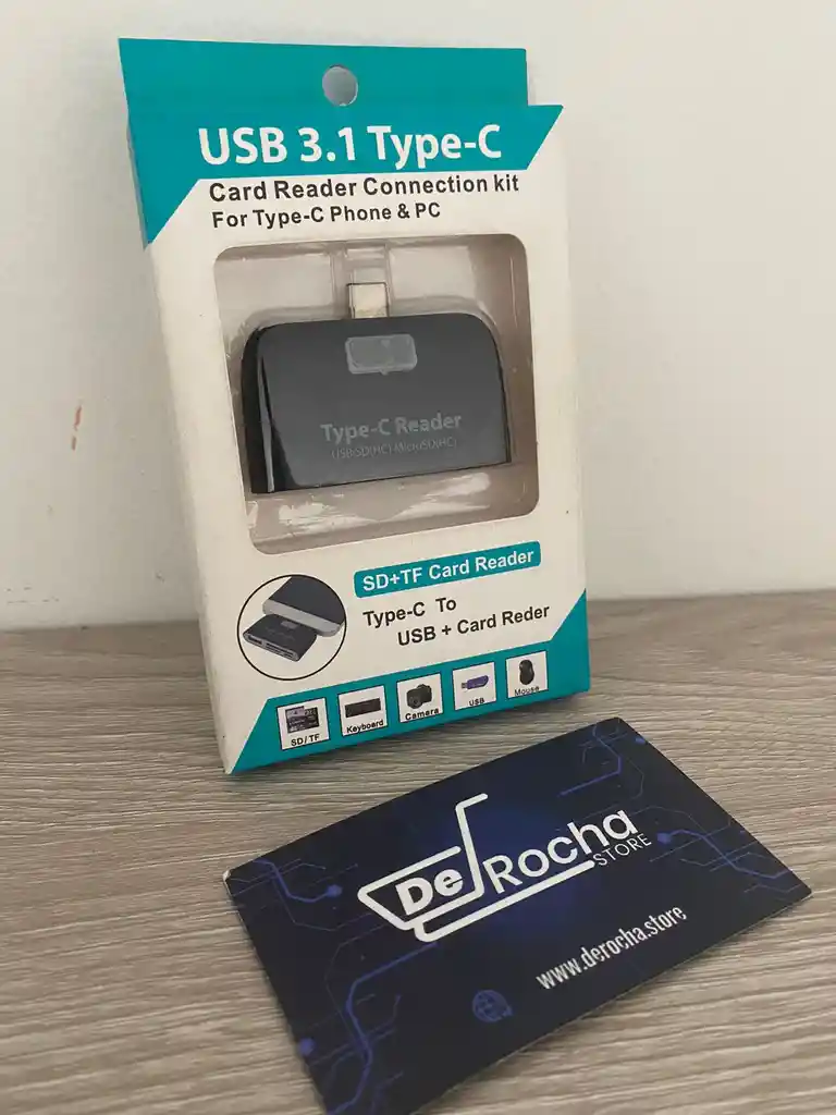 Adaptador Lector Otg Micro Usb, Sd, Mmc, Tf A Usb Tipo C