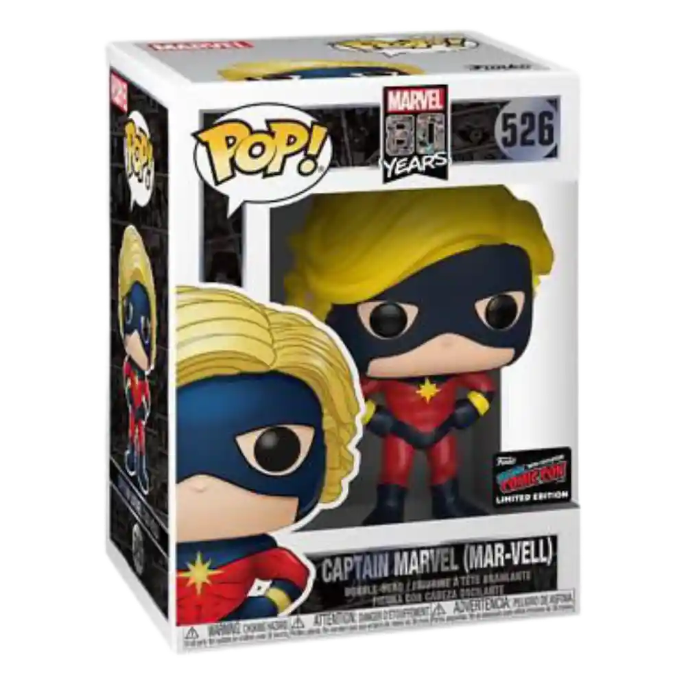 Funko Pop Captain Marvel Mar-vell Marvel 526 Nycc2019