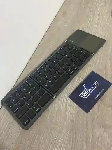 Mini Teclado Bluetooth Plegable Touchpad Elegante Super Slim
