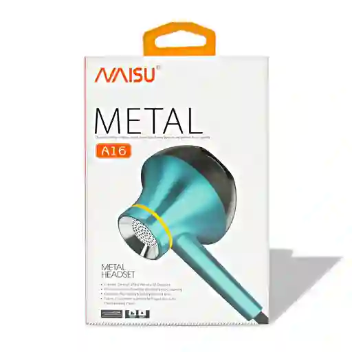 Audífonos Metal Naisu A16