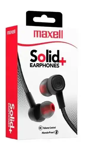 Maxell Audifonos Solid+ Con Microfono. Alta Calidad Sonido