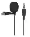 Micrófono De Solapa Para Celular + Adaptador Para Pc 3.5 Mm.
