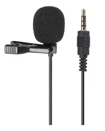 Micrófono De Solapa Para Celular + Adaptador Para Pc 3.5 Mm.