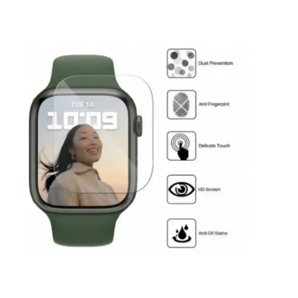 Apple Protector De Pantalla Hydrogel Compatible Con Watch Series 7 41Mm