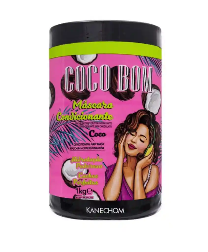 KANECHOM Mascarilla Condicionante Vegana Cocobom 1000 G